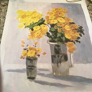 Bright and Happy Floral Painting- hand painted
